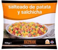 Salteado de patata y salchicha