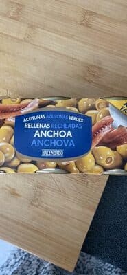 Aceitunas manzanilla rellenas de anchoa