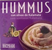 Hummus con olivas de Kalamata