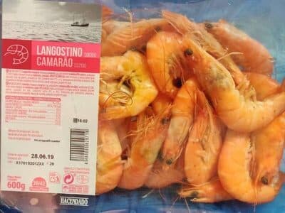Langostino cocido