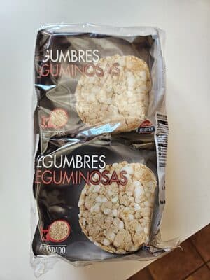 Tortitas de arroz y legumbres
