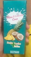 Fruta y leche piña coco