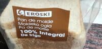 Pan de molde 100% integral de trigo