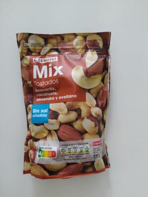 Mix Tostados - Anacardo, cacahuete, almendra y avellana