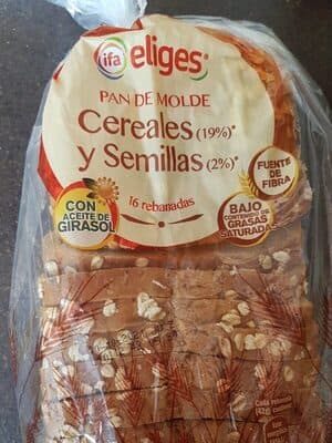 Pan de molde  cereales y semillas