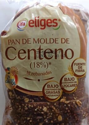 Pan de molde de centeno (18%)