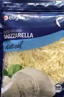 Queso rallado mozzarella