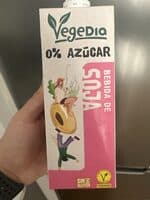 Bebida de soja 0% azúcares