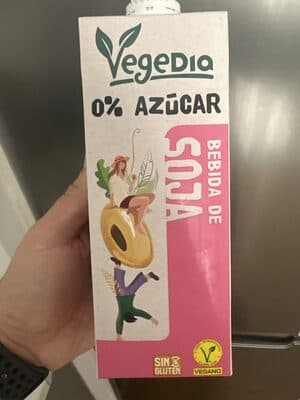 Bebida de soja 0% azúcares