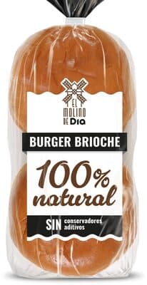 Pan de hamburguesa Brioche