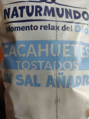 Cacahuetes tostados sin sal
