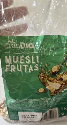 Muesli frutas