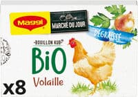 NESTLE MAGGI KUB Bouillon Bio Volaille Dégraissé 80g - 8 tablettes