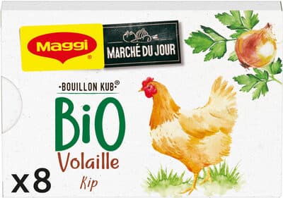 NESTLE MAGGI KUB Bouillon Bio Volaille 80g - 8 tablettes