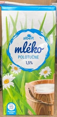 Mléko polotučné 1,5%