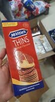 Digestive Thins Milk Chocolate