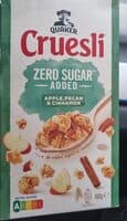 Cruesli zero sugar apple pecan cinnamon