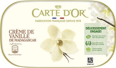 Carte D'Or Glace Crème Glacée Crème de Vanille de Madagascar 900ml