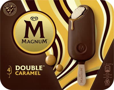 Magnum Glace Bâtonnet Deluxe Caramel 4x85ml