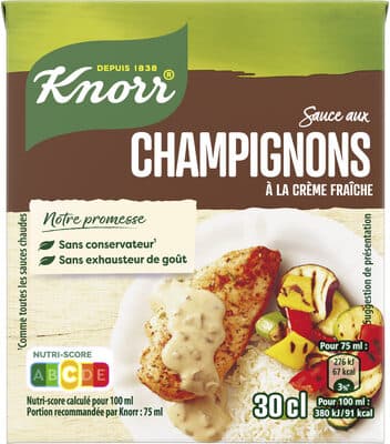 Knorr Sauce Liquide Champignons à la Crème Fraîche Brique 30cl