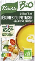 Knorr Soupe Liquide Bio Velouté de Légumes du Potager à la Crème Fraîche 1L