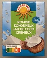 Lait de coco crémeux