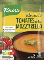 Velours de tomate à la mozzarella