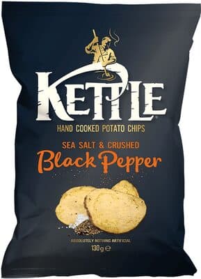 Hand cooked potato chips sea salt & crushed black pepper