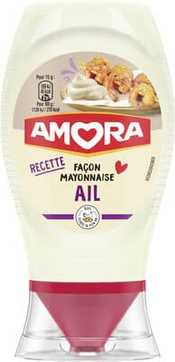 Amora Mayonnaise Recette façon à l'Ail Flacon Souple 250ml