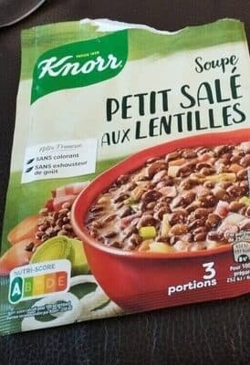 Knorr Soupe Déshydratée Petit Salé aux Lentilles 3 Portions