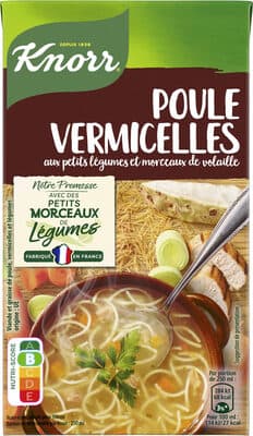 KNORR Soupe Liquide Poule Vermicelles 1L