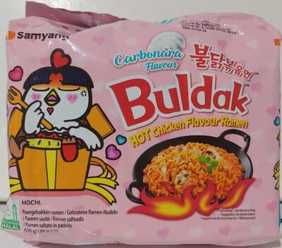 Buldak Carbonara Flavour Hot Chicken Flavour Ramen