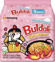 Samyang carbonara buldak hot chicken flavor ramen