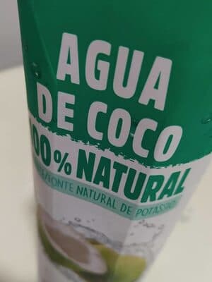 Agua de coco 100% natural