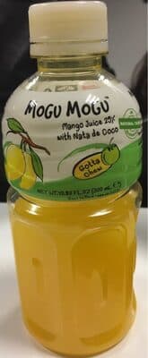 MOGU nealko. nesyteny nápoj so šťavou z manga a kúskami Nata De Coco