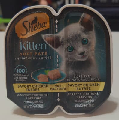 Sheba Kitten Soft Pate Savory Chicken Entrée