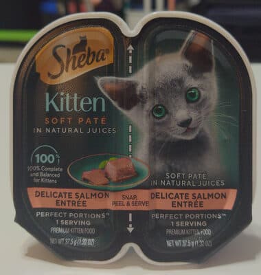 Sheba Kitten Soft Paté Delicate Salmon Entrée