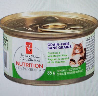 PC Cat Food, Premium Grain-Free Chicken & Vegetable Stew
