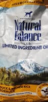 Natural Balance Duck & Brown rice formula