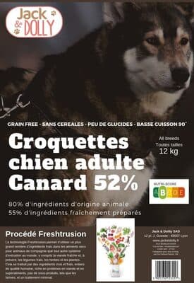 Croquettes pour chiens adulte au canard