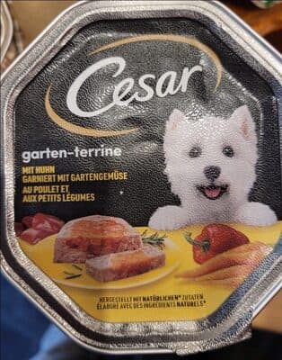 Huhn und Gartengemüse