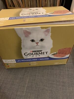 Gourmet Gold Mousse met Konijn, Rund, Kalf en Lam 24 x 85g