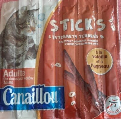 Bâton de volaille pour chat