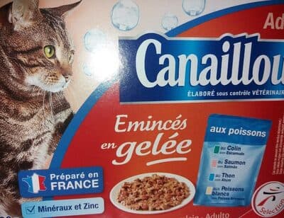 Canaillou émincé en gelée pour chat