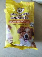 Friandises fourrées riche en poulet pour chien adulte