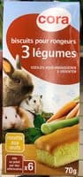 Biscuits pour rongeurs 3 légumes