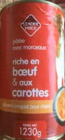 Pâtée avec morceaux riche en bœuf & aux carottes