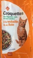 Croquettes aux légumes verts et aux carottes, à la volaille & au foie