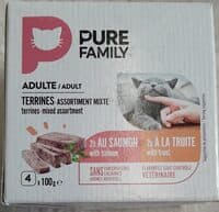 Terrines assortiment mixte Saumon Truite