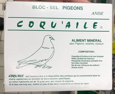 Bloc-sel pigeons anisé